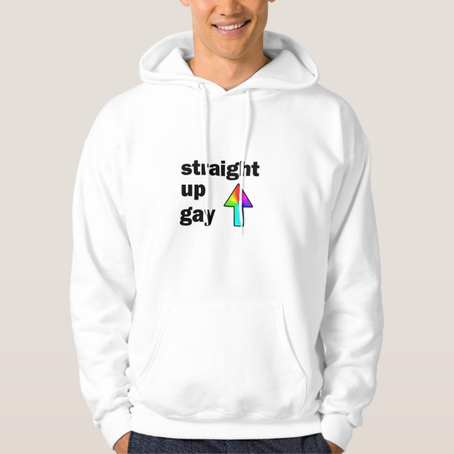 Sudadera Gay directo hacia arriba (Anverso)