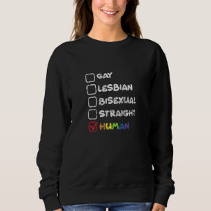 Sudadera Gay Lesbiana Bisexual Recto Humano LGBT Igualdad D