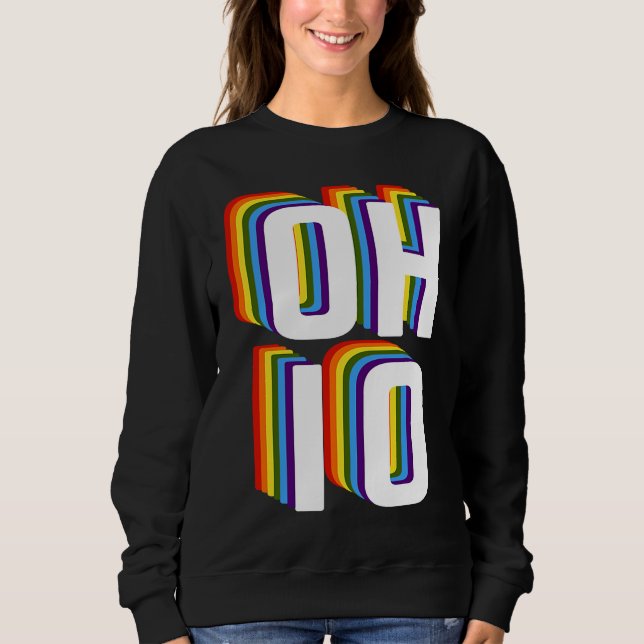Sudadera Gay Ohio Pride LGBTQ, Gay Pride Month , Gay Ohio R (Anverso)