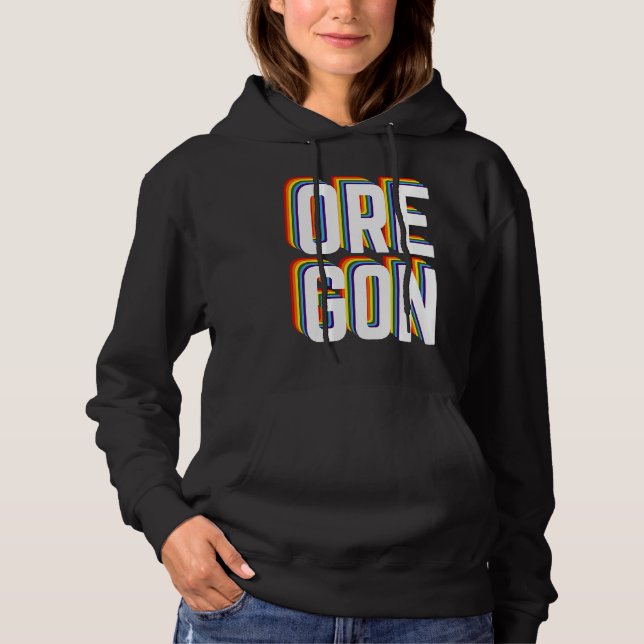 Sudadera Gay Oregon Pride LGBTQ, Gay Pride , Queer Oregon R (Anverso)