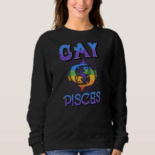 Sudadera Gay Pisces Zodiac Rótulo Cumpleaños Horoscopio Con