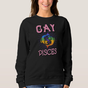 Sudadera Gay Pisces Zodiac Rótulo Cumpleaños Horoscopio Con