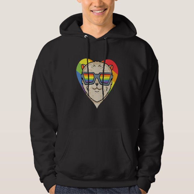 Sudadera Gay Pride LGBT Rainbow - Dog Breed Pomeranian - LG (Anverso)