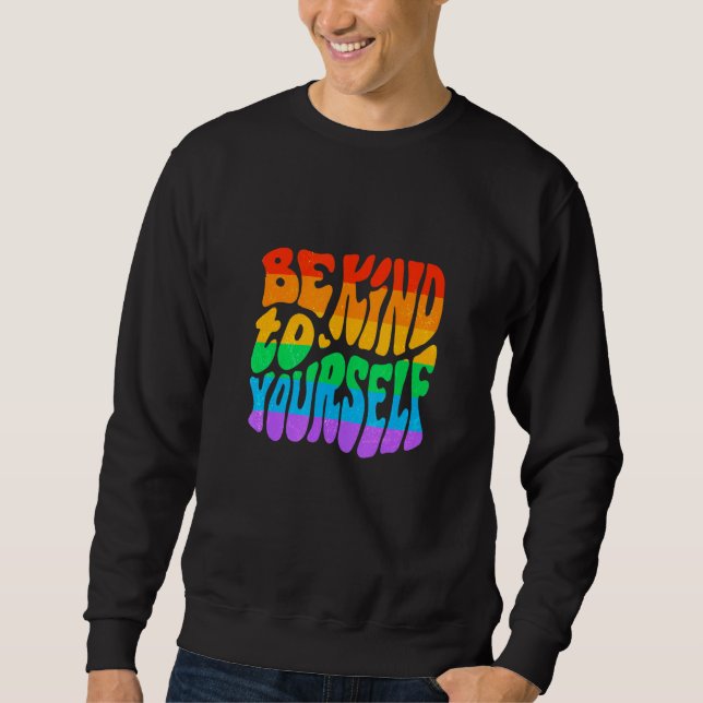 Sudadera Gay Pride Parade LGBTQ+ Rainbow Flag Body Positivi (Anverso)