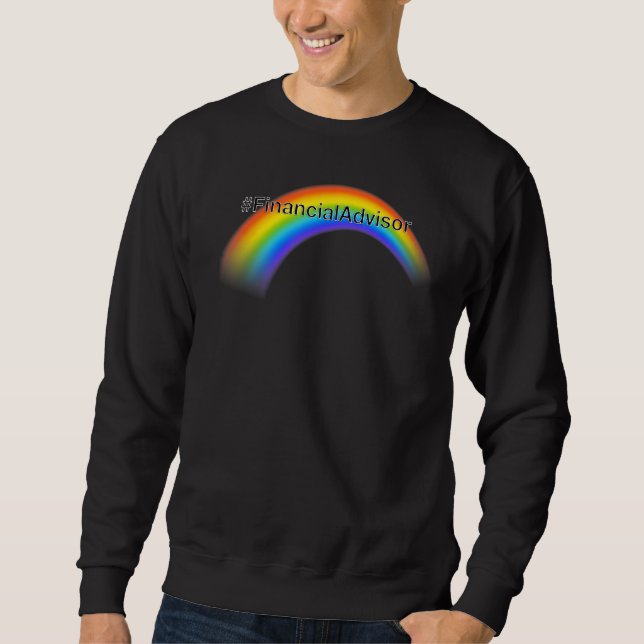 Sudadera Gay Pride Rainbow FinancialAdvisor (Anverso)