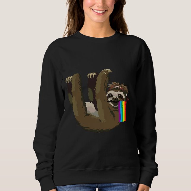 Sudadera Gay Sloth Gay Pride Studios (Anverso)