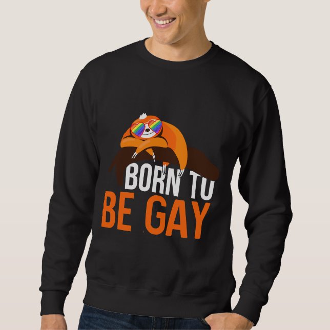 Sudadera Gay Sloth Lgbt Pride Studios (Anverso)