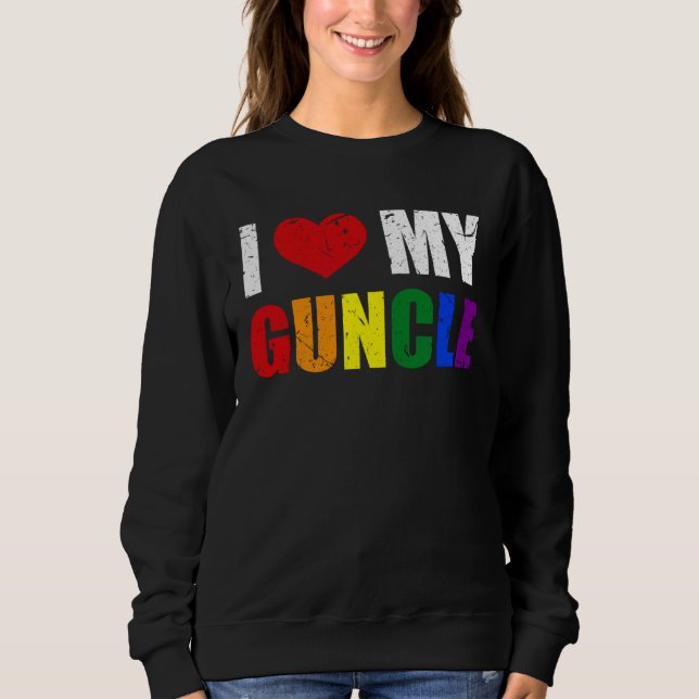 Sudadera Gay Uncle Guncle Pride Month LGBT homosexual Rainb (Anverso)