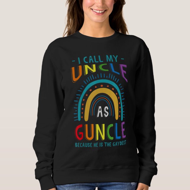 Sudadera Gay Uncle Pride Guncle 4 (Anverso)