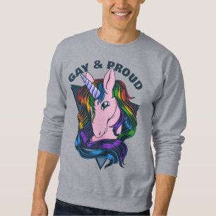 Sudadera Gay Unicornio de texto personalizado