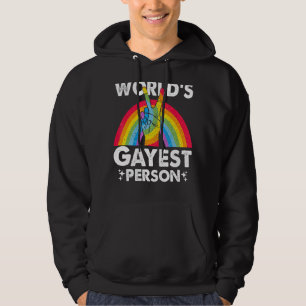 Sudadera Gayest Persona del Mundo Orgullo Gay Mes Arcoiris