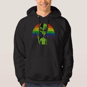 Sudadera Gaylien Alien Lgbt Orgullo Gay Bandera Arcoiris Uf