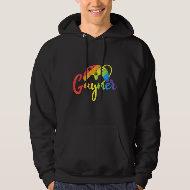 Sudadera Gaymer Gamer Gay Pride Lgbt Juego de Video Coincid (Anverso)