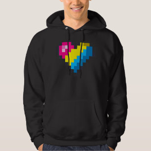 Sudadera Gaymer Lgbt Retro Pride Pansexual Gamer Pixel Hea
