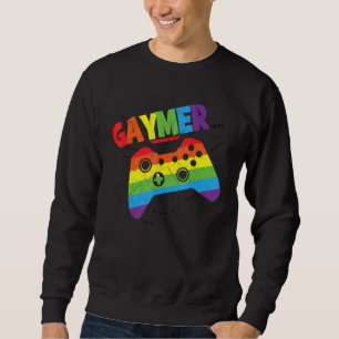Sudadera Gaymer Orgullo Gay Lgbt Bandera de juego arcoiris 