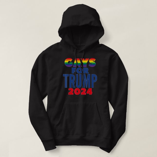 Sudadera Gays para las elecciones de Trump 2024 (Diseño del anverso)