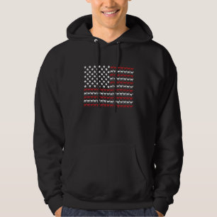 Sudadera Gazella Huella De Pata De La Bandera Americana Del