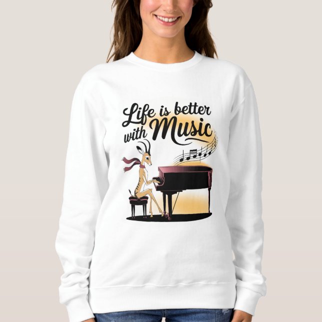 Sudadera gazelle piano (Anverso)