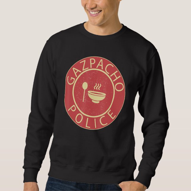 Sudadera Gazpacho Police Funny Green Grape Gazpacho Meme Sa (Anverso)