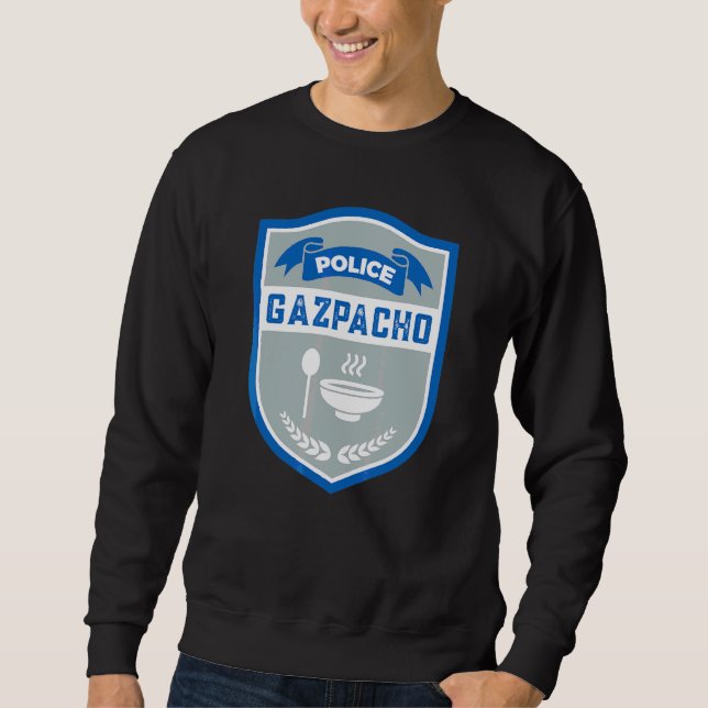 Sudadera Gazpacho Police Funny Green Grape Gazpacho Meme Sa (Anverso)