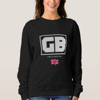 Sudadera GB Gran Británico con Ilustración Gráfica de Bande