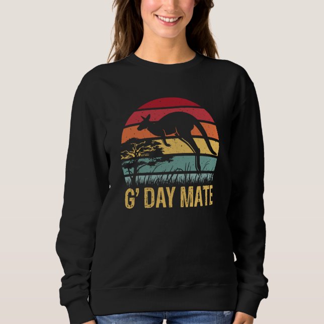 Sudadera G'Day Mate Kangaroo Aussie Australia Roo G'Day Mat (Anverso)