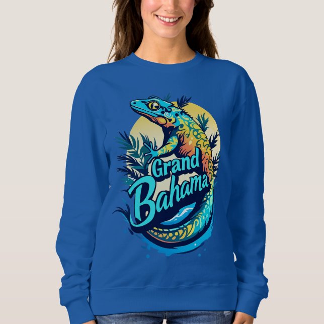 Sudadera Gecko Caribe de Gran Bahama (Anverso)