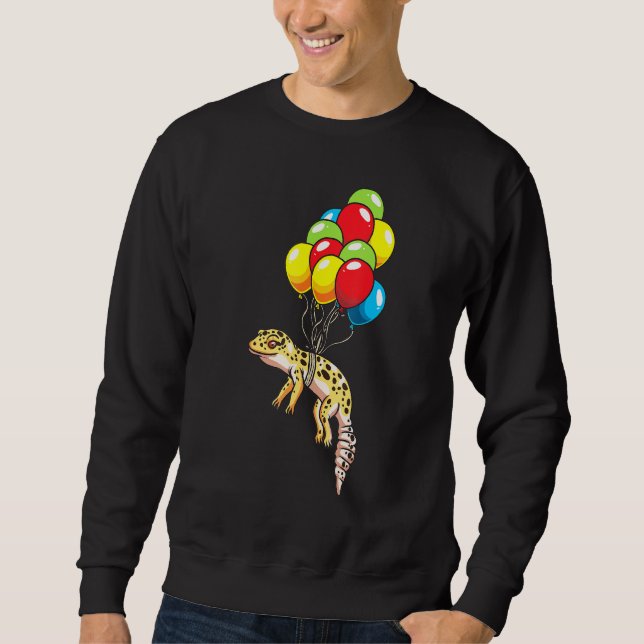 Sudadera Gecko leopardo con globos (Anverso)