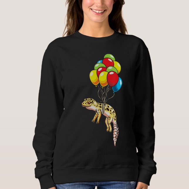Sudadera Gecko leopardo con globos (Anverso)