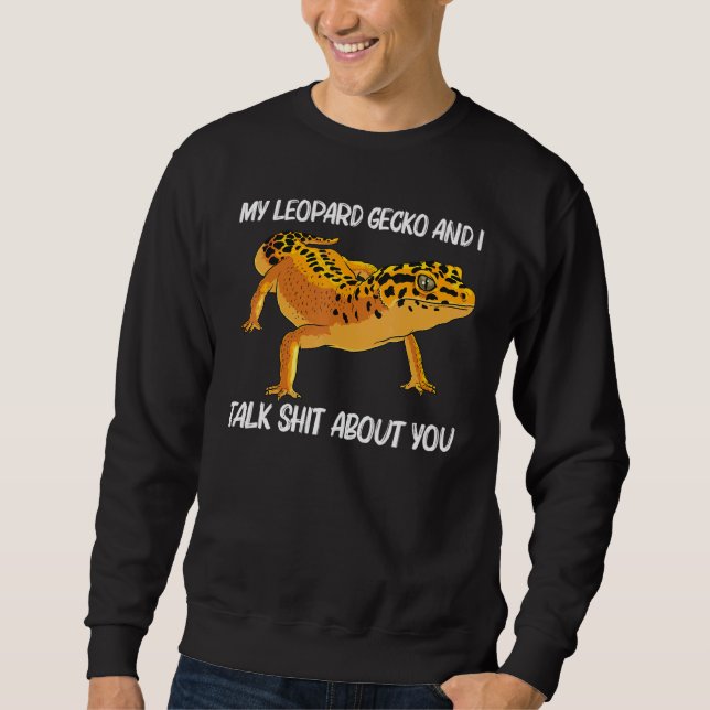 Sudadera Gecko Leopardo De Guay Para Hombres Pantera Gecko  (Anverso)