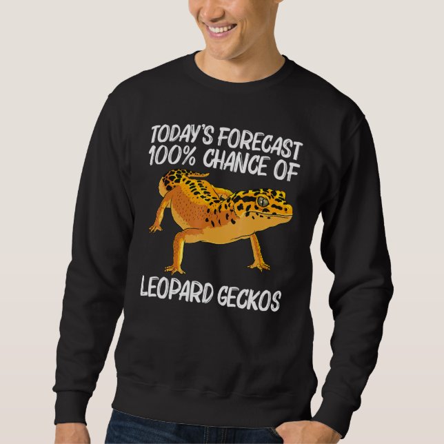 Sudadera Gecko Leopardo De Guay Para Hombres Pantera Gecko  (Anverso)