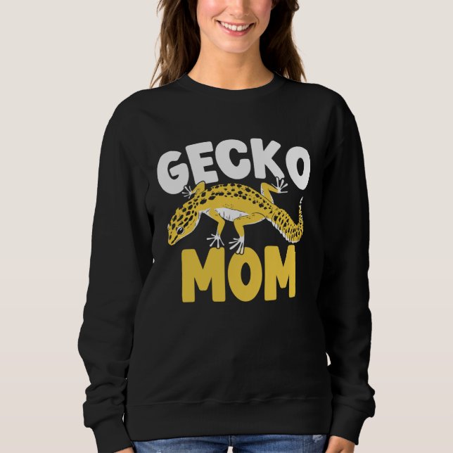 Sudadera Gecko Mom Reptile Leopard Gecko  Lizard  1 (Anverso)