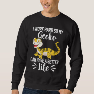 Sudadera Gecko Reptile Cute Lizard Mascota Gecko Keepe