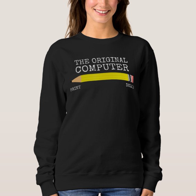 Sudadera Geek De La Computadora Original Nerd It Retro Vint (Anverso)