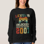 Sudadera Geek Level 18 Years 2007 18th Birthday Gamer<br><div class="desc">Geek Level 18 Years 2007 18th Birthday Gamer</div>