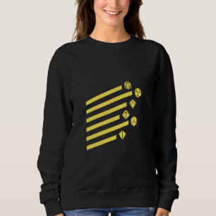 Sudadera Geeky Geométrico Amarillo Poliedro D20 Dice Set