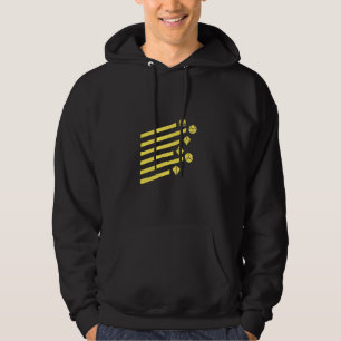 Sudadera Geeky Geométrico Amarillo Poliedro D20 Dice Set