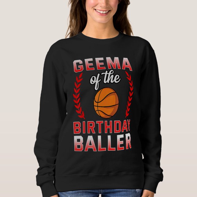Sudadera Geema De La Celebración De Bday Bday (Anverso)