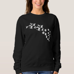 Sudadera Geese Flying Maple Leaf Goose Canada Day
