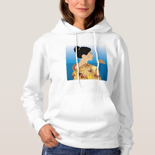Sudadera Geisha Chica Womens Hoodie (Anverso)