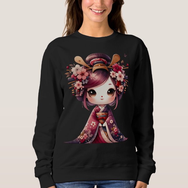 Sudadera Geisha japonesa banal (Anverso)