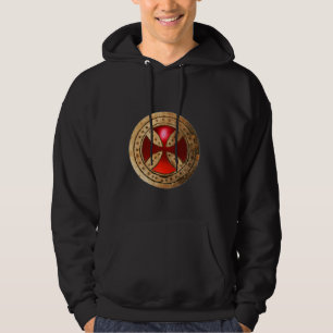 Sudadera Gema de rubíes roja CRUZADA ANTIGUA de TEMPLAR