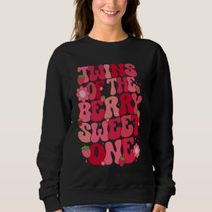 Sudadera Gemelos De Berry Sweet One Strawberry First Birt