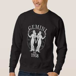 Sudadera Gemini Gemini gemelos nació en 1958