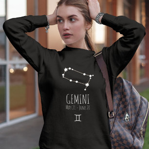 Sudadera Géminis   Constelación zodiaca personalizada