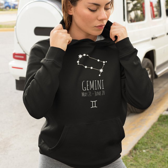 Sudadera Géminis | Hoodie de Constelación de Zodiac persona (Subido por el creador)