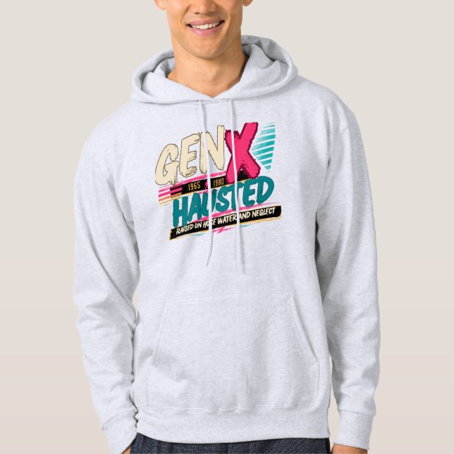 Sudadera Gen X, Generación X, Retro, Nostálgico  (Anverso)
