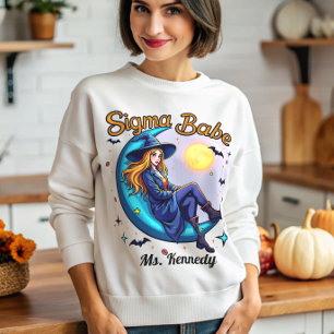 Sudadera Gen Z Sigma Bruja Graciosa Sigma Babe Halloween Ge