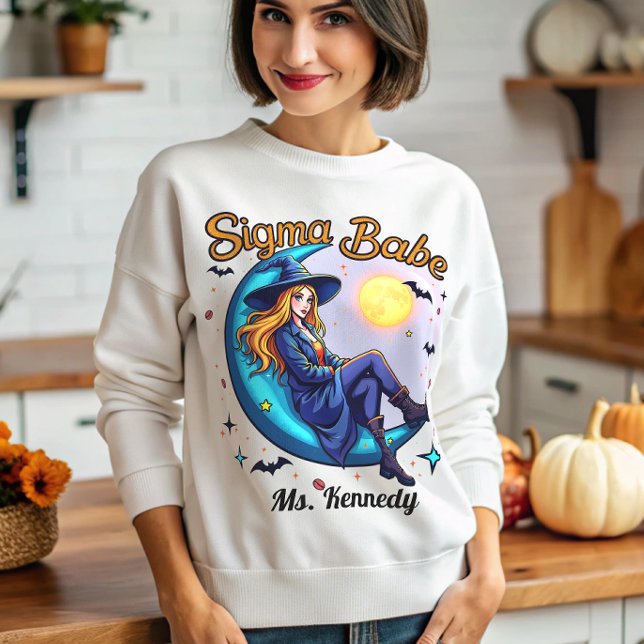 Sudadera Gen Z Sigma Bruja Graciosa Sigma Babe Halloween Ge (Subido por el creador)