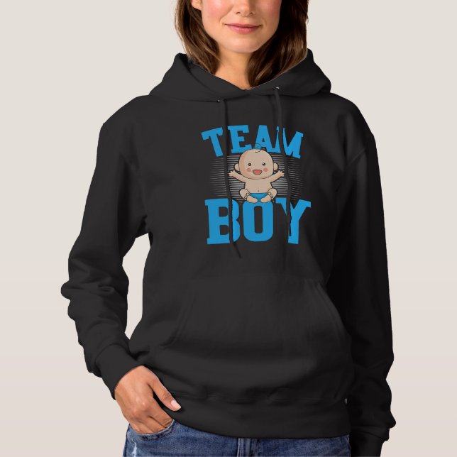 Sudadera Gender Announcement  Team Boy Baby Party Reveal Pr (Anverso)